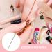 Nail Art Liner Brushes Set - 5Pcs Painting, Dotting, and Detailing Tools for Fine Nail Art Designs in Pink - Buy Online on GoSupps.com
