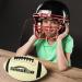 Senston Premium PU Leather Football Size 6 - High School/Kids/Junior/Youth with Pump and Luminous Design - Buy Online on GoSupps.com