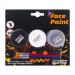 Adult Body Paint Water-Soluble Skin Paint Cream 3 Colors of Makeup for Parties Costumes Cosplay and Sporting Events - Adult Clown Skeleton
