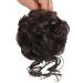 Claw Messy Bun Hairpiece Clip - Wavy Curly Chignon for Women & Girls Dark Brown - Buy Online on GoSupps.com