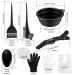 18-Piece Hair Dye Brush Set - Complete Hair Color Accessories Kit | Salon & DIY Tools Gloves Comb Bowl & More - Buy Online on GoSupps.com