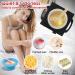 Portable Electric Wax Warmer for Hair Removal | Adjustable Temperature | Includes 10 Collars, 20 Wax Sticks, and Silicone Bowl | Ideal for Spa, Salon, or Home Use - Black - Buy Online on GoSupps.com