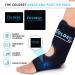 Coldest Foot Ankle Achilles Pain Relief Ice Wrap with 2 Cold Gel Packs - Ideal for Achilles Tendon Injuries, Plantar Fasciitis, and Bursitis - Cold Therapy for Sore Feet - Black (XS-XL) - Buy Online on GoSupps.com