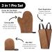 Dacitiery Self Tanning Mitt Set 3 in 1 Tan Mitt Applicator Self Tanning Mitt Applicator Reusable Tanning Glove for Self Tan for Mit Back Applicator Brown - Buy Online on GoSupps.com