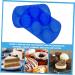 TOPBATHY 2 Pcs Six Egg Mold Silicone Baking Pans Dragon Egg Scales Egg Mould Easter Egg Cake Mold Homemade Soap Silicone Loaf Pan Cake Baking Soap Cupcakes Silica Gel Chocolate Mold Biscuit 22.2X12.7CM Blue - Buy Online on GoSupps.com