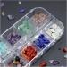 Natural Crystal Rough 12Color/Set Irregular Natural Nail Crystal Stone Sequins Charm Agate Gem Gravel DIY Nail Decoration Bead Crystal - Buy Online on GoSupps.com