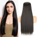 Hair Extensions Thick Long Straight Synthetic Long Straight 5 Clip In Hair Extensions 55/80cm Heat Resistant One Piece Fake Hairpiece for Women Naturtal Black Brown Hair Pieces(24H613-01 80cm 140g) 80cm 140g 24H613-01