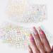 Colorful Flower Nail Art Stickers 3D Self Adhesive Nail Stickers CYHYII Butterfly Flower Heart Bow Nail Decals for Women Girls Kids Nail Decoration 30 Sheets Self Adhesive Nail Stickers