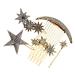 MAGICLULU 1 Set Star Moon Hairpin Hair Side Comb Clip Wedding Hair Combs Wedding Side Comb Hair Barrettes Hair Decor Hair Pin for Decor Bridal Hair Comb Hair Side Combs Hair Side Clip Comb