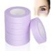 Lash Tape Vaktop 6 Rolls Eyelash Tape Adhesive Lash Tape for Eyelash Extension Breathable Micropore Make Up Tape - for False Lash Extension Accessories (0.5 inch x 10 Yards Purple) style2-purple