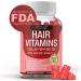 Hair Vitamins Gummies Supplement  Faster Hair Growth Gummy 5000mcg Biotin Folic Acid Vitamin C & E Support Stronger & Thicker Hair Skin Nails Non-GMO for Men Women 60 Berry Flavored Gummies One