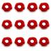 Miaija 12Pieces Hair Scrunchies Christmas Soft Hair Ropes Ponytail Holder Red and White Elastic Hair Ties Hair Accessory for Girls Women