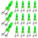 PALPORT 15Pcs Fishing Bells for Rods Clip on Night Green Light Fishing Pole Alarm Bell Best Fishing Accessories and Equipment(Please Make Sure You Read The Instructions Carefully)