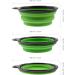 PhoneNatic Foldable Silicone Dog Bowl - Green Travel Bowl for Dogs & Cats | Compact 350 ml with Carabiner - Buy Online on GoSupps.com