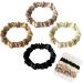 Sularpek hair tie silk 4 pieces satin hair tie scrunching small 4 colors silk hair accessories hair accessories hair rope for girls women