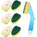 Non-Scratch Dishwand Refills: 6-Pack Heavy Duty Sponge Heads with Soap Dispenser - Dishwasher Safe Cleaning Tool Kit - Buy Online on GoSupps.com