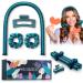 PINTAUR High Resilience Sponge Heatless Curling Rod Headband Women Heatless Curls Soft and Comfortable Sleep Silk No Heat Curls Ribbon Adjustable Wave Curling Iron Kit for DIY Styling of Long Hair Dark Green