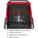 Tiggo 2-in-1 Children's Bicycle Trailer & Jogger | International Shipping | Red Color - Model 50402 - Buy Online on GoSupps.com