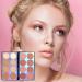 Eyeshadow Makeup Palette Matte Shimmer Makeup Palette | Long Lasting Bright Color Eye Makeup Palette Natural Colors Make Up Shadows Pw tools - Buy Online on GoSupps.com