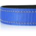 Heele Reflective Dog Collar - Soft Neoprene Padded Nylon for Small Medium & Large Dogs - Royal Blue (26-38cm) - Durable & Adjustable - Buy Online on GoSupps.com