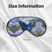 Blue Butterfly Print Eye Mask - Ultra-Soft Light-Blocking for Comfort & Restful Sleep | International Shipping - Buy Online on GoSupps.com