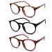 Vecien reading glasses 3 Stuecke springs hinge glasses matt finish for crystal glasses give you ultra-clear view spring hinges sample design for men and women 3 stuecke (with blue light filter) 1.5 diopters