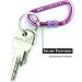 Buy GO!elements Carabiner Keyring - Micro 6 Mini Snap Hook with Screw Cap - Perfect Small Keychain for Travel - International Shipping Available - Buy Online on GoSupps.com