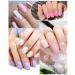 CHUCHU Soft Soak off Gel Tips 552Pcs Medium Square Clear Nail Tips for Acrylic Nails - 12 Sizes - Buy Online on GoSupps.com