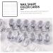 Healeved 3 Sets Nail Color Card Nail Polish Color Card Nail Polish Sample Nail Accessories Nail Gel Polish Gel for Nails Gel De Cejas Transparente Color Show Plate Female Manicure Tool 2.1x1x1cm Transparent - Buy Online on GoSupps.com