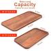 Acacia Wood Serving Panels - 40.6 cm & 35.6 cm Decorative Plates for Fruit Charcuterie & Food Trays - Rectangular Cheese Boards - Buy Online on GoSupps.com
