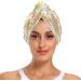 Daisy Flower Dry Hair Cap & Quick Drying Towel Set - 2 Piece Super Absorbent Soft Comfortable - Buy Online on GoSupps.com