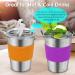 6 Pack 12oz Stainless Steel Spill Proof Cups for Kids - BPA-Free with Straws and Lids - Unbreakable Toddler Tumbler for Water and Smoothies - Buy Online on GoSupps.com