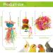 YUEPET Bird Shredder Toys 4 Pack - Small Parrot Chewing & Foraging Toys for Parakeets, Lovebirds, Cockatiels - Hanging Parrot Cage Toy - Buy Online on GoSupps.com