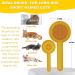 Self-Cleaning Cat Brush for Grooming - Removes Mats, Tangles, and Loose Fur - Yellow - Suitable for Long or Short Haired Indoor Cats - Buy Online on GoSupps.com