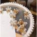 10 Pcs Small Pearl Flower Hair Clips - Sweet Mini Claw Clips for Women and Girls | Decorative Bangs Accessories - Buy Online on GoSupps.com