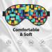 Square Geometry Diagram Eye Mask - Soft Adjustable Sleep Mask for Men & Women | International Shipping - Buy Online on GoSupps.com