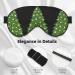 Buy Xmas Green Tree Print Ultra-Soft Light-Blocking Eye Mask for Comfort & Restful Sleep - International Shipping Available - Buy Online on GoSupps.com