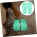 MAGICLULU 2 Pairs Slippers Quick Drying Shower Slippers Green Home Indoor Slippers Non Dorm Shoes Gym Foot Spa Soak Tub Shower Footware Massaging Travel Pvc Household Plastic Barrel 23x9cm 6x2pcs Greenx2pcs - Buy Online on GoSupps.com