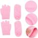 Healeved 2 Pairs Gel Care Kit Moisturizing Gel Spa Gloves Socks Booties for Dry Skin & Feet Moisturizing Socks Foot Care Socks Spa Beauty Gloves Skin Care Man Accessories Pink Yarn - Buy Online on GoSupps.com