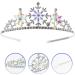 FRCOLOR Snowflake Rhinestone Crown Christmas Snowflake Headband Snowflake Tiara Kids Princess Crown Silver - Buy Online on GoSupps.com