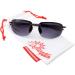 GrinderPUNCH Men's Rimless Bifocal Reading Sunglasses - Black 3.0x Sports Wrap Reader Glasses for Ultimate Comfort and Style - Buy Online on GoSupps.com
