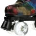 High-top Unisex Lightning Pattern Roller Skates | Double Row Four Wheels | Ideal for Beginners | Black with Flash Wheel - Size 43 - Buy Online on GoSupps.com