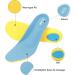 Vquand Memory Foam Plantar Fasciitis Insoles - Shock Absorbing Orthotic Shoe Inserts for Men & Women - Relief for Foot Pain, Metatarsalgia, Flat Feet - Blue - Size M (Men 6-9/Women 7-11) - Buy Online on GoSupps.com