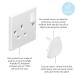 Chuckle - 40 Easy to Install Baby Safety Plug Socket Covers/Guards - Buy Online on GoSupps.com