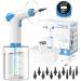 Featjoy Ear Wax Removal Kit 2026 Electric Ear Cleaner with 12 Cleaning Modes & Real-Time Water Temp Effective Ear Flushing Irrigation System for Multiple Earwax of Adults Kids with 12 Tips Basin White