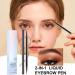 FmtwPhn Eyebrow Fountain Pen Doublesided Hairy Eyebrow Pencil Long Lasting Eyebrow Contour Pen Beauty Products for Daily Travel Work Business 2 - Buy Online on GoSupps.com