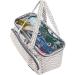 HOMEST Yarn Storage Bag with Clear Top  Portable Knitting Tote for Yarn Skeins  Crochet Hooks  Knitting Needles  Ripple(Patent Pending) B-Ripple - Buy Online on GoSupps.com