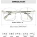 Shop Lanomi Fashion Reading Glasses - Blue Light Filter for Women & Men | Irregular Rectangular Design +0 to +4.0 Strength - Buy Online on GoSupps.com