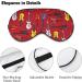 I Love Guitars Sleep Mask - Adjustable Strap Eye Cover for Sleeping Men and Women - Blocks Light for Night, Travel, Nap - Buy Online on GoSupps.com