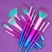MODA Prismatic 12 pc Signature Makeup Brush Set - Ultimate Powder Foundation Fan Smudger Crease Detail & Liner Brushes for Flawless Makeup - Buy Online on GoSupps.com